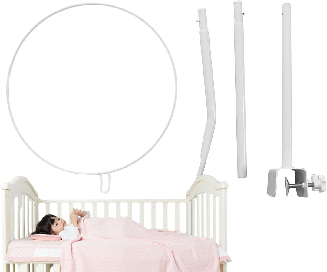 Himmelständer für Kinderbett,Robuster und Abnehmbarer 5-stufiger Baldachinhalter | Baldachin für Kin