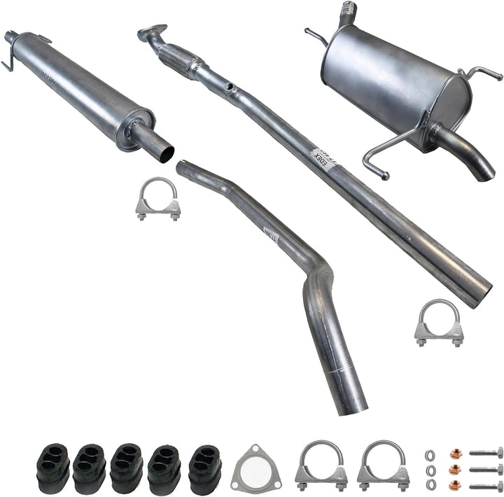 Ferroz Export Ersatz für Auspuffanlage Opel Corsa C 1.2 1.4 16V, BJ. 2000 bis 2006 Auspuff Komplett