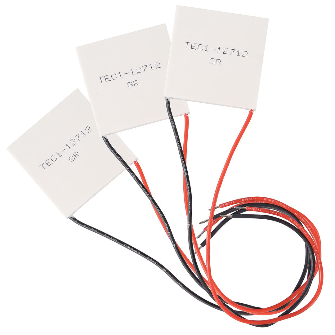 TEC Thermoelektrischer Kühlkörper-Kühler, Peltier-Modul, 40 x 40 mm, 3 Stück Weiss TEC1-12712 TEC1-1