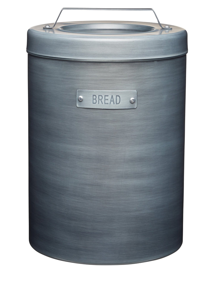KitchenCraft Industrial Kitchen Brotdose, Metall, Brot und Brötchenbehälter, Luftdicht, Deckel mit G