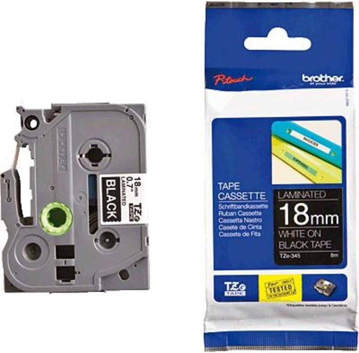 Brother P-touch Schriftband (18 mm breit, 8 m lang, geeignet u.a. für Brother P-touch 1830VP, -D400