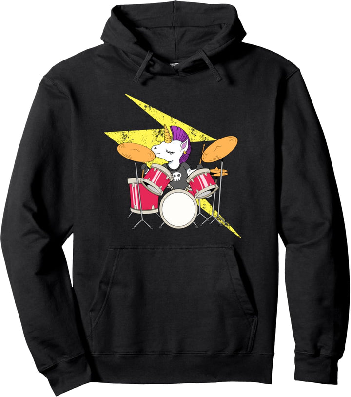 Trommler Geschenk Trommeln Einhorn Pullover Hoodie