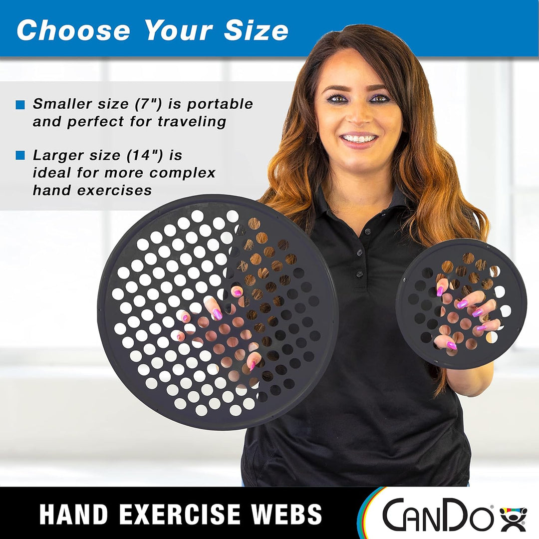 CanDo Power-Web Handtrainer, Handtrainer Web, Durchmesser 35,6 cm, schwarz (sehr schwer) black /x-he