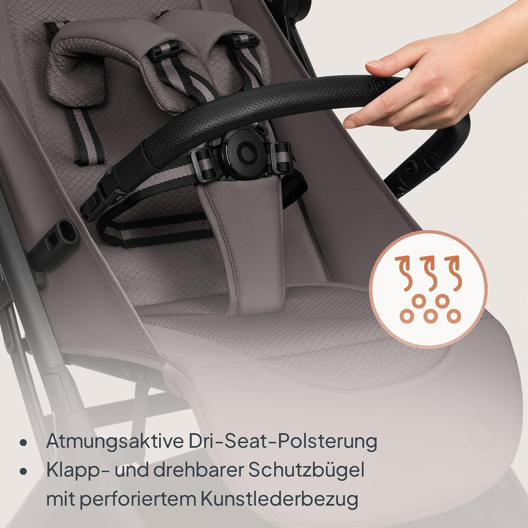 Lionelo Sia Reisebuggy ultraleicht &amp; ultrakompakt faltbar, 5,9 kg, bis 22 kg, 6 Monaten bis 4 Jahre,