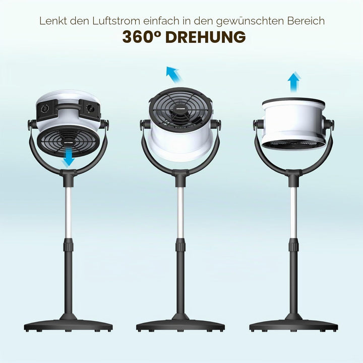 XPower FC-100P Hochleistungs-Industrie-Hochgeschwindigkeits-Luftbeweger für den ganzen Raum, Luftzir