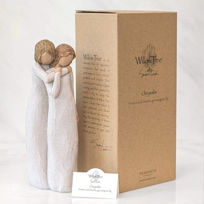 Enesco Willow Tree 26153 Figur Chrysalis - Mutter und Tochter, 5,1 x 3,8 x 22,9 cm Natur 9" height,