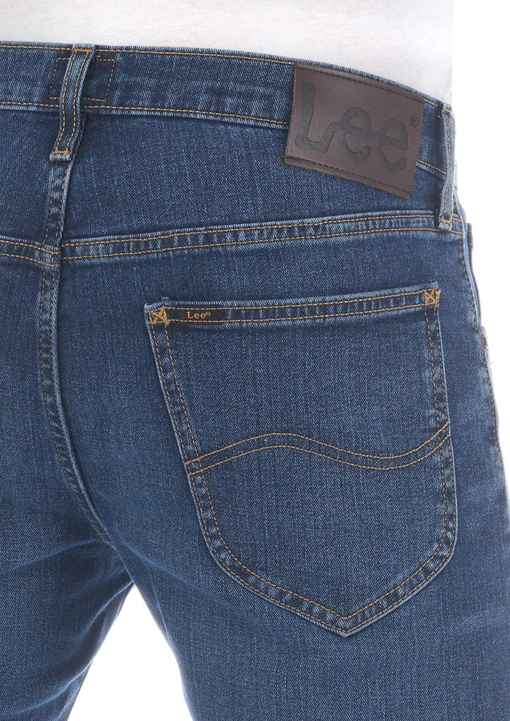 Lee Jeans Herren Stretch Regular Fit Daren Zip Fly Straight Fit Jeanshose Hose Denim Blau Schwarz Gr