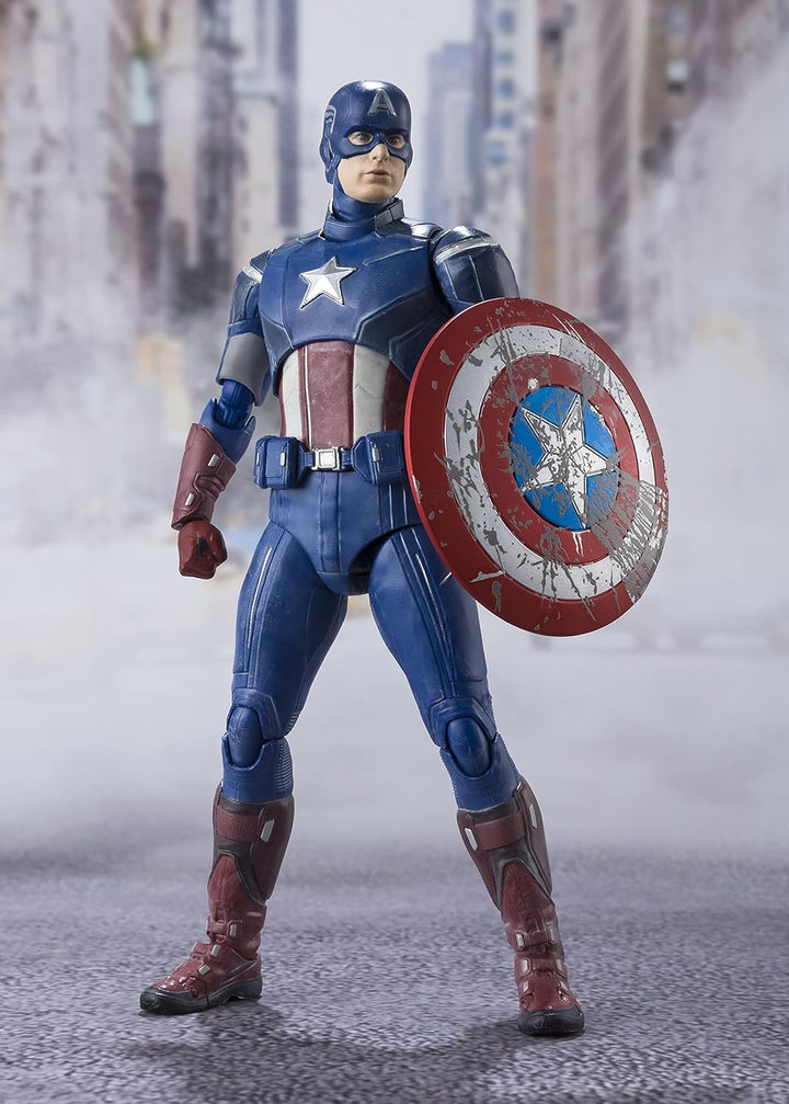 75339 – Marvel Avengers – Sh Figuarts – Captain America 15 cm Mehrfarbig, Mehrfarbig