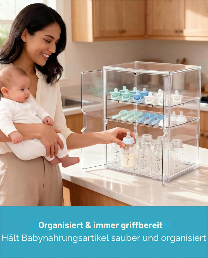 Schminktisch Organizer, Präsentations-Aufbewahrungsschrank, staubdichter Organizer für Make-up, Haus