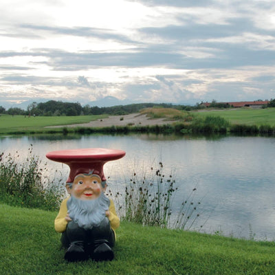 Kartell 883195 Gartenzwerg-Hocker Gnome Attila, gold, 40 x 44 x 40 cm, Attila