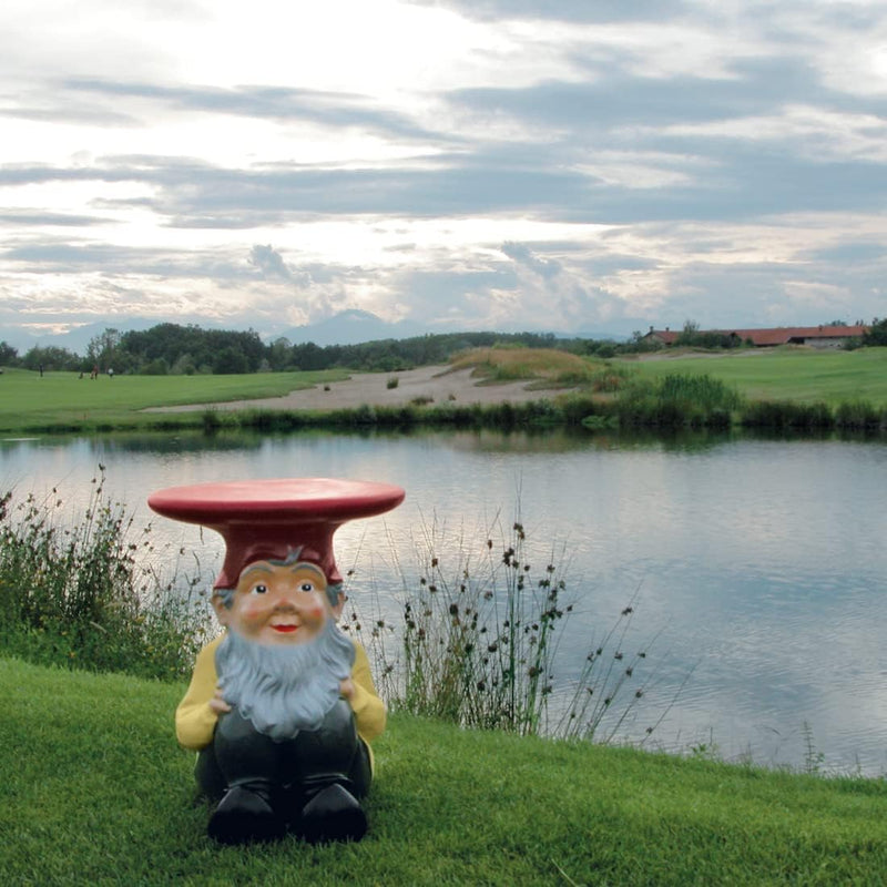 Kartell 883195 Gartenzwerg-Hocker Gnome Attila, gold, 40 x 44 x 40 cm, Attila