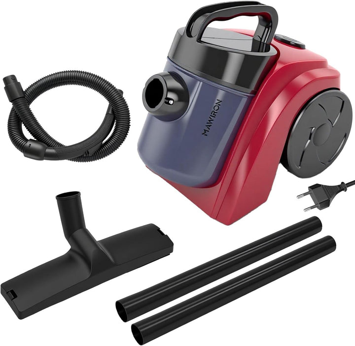 Compact Staubsauger – Leicht, Beutellos, 1000 W Saugleistung, Düse für Hartböden und Teppich, HEPA-F