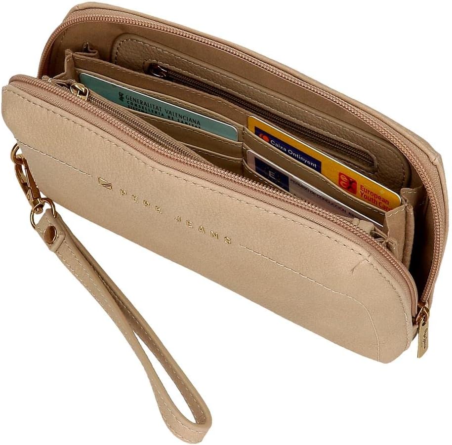 Pepe Jeans Diane Beige Handtasche 20x11x4 cm Kunstleder Taupe Handtasche, Taupe Handtasche
