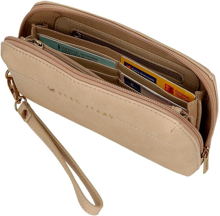Pepe Jeans Diane Beige Handtasche 20x11x4 cm Kunstleder Taupe Handtasche, Taupe Handtasche