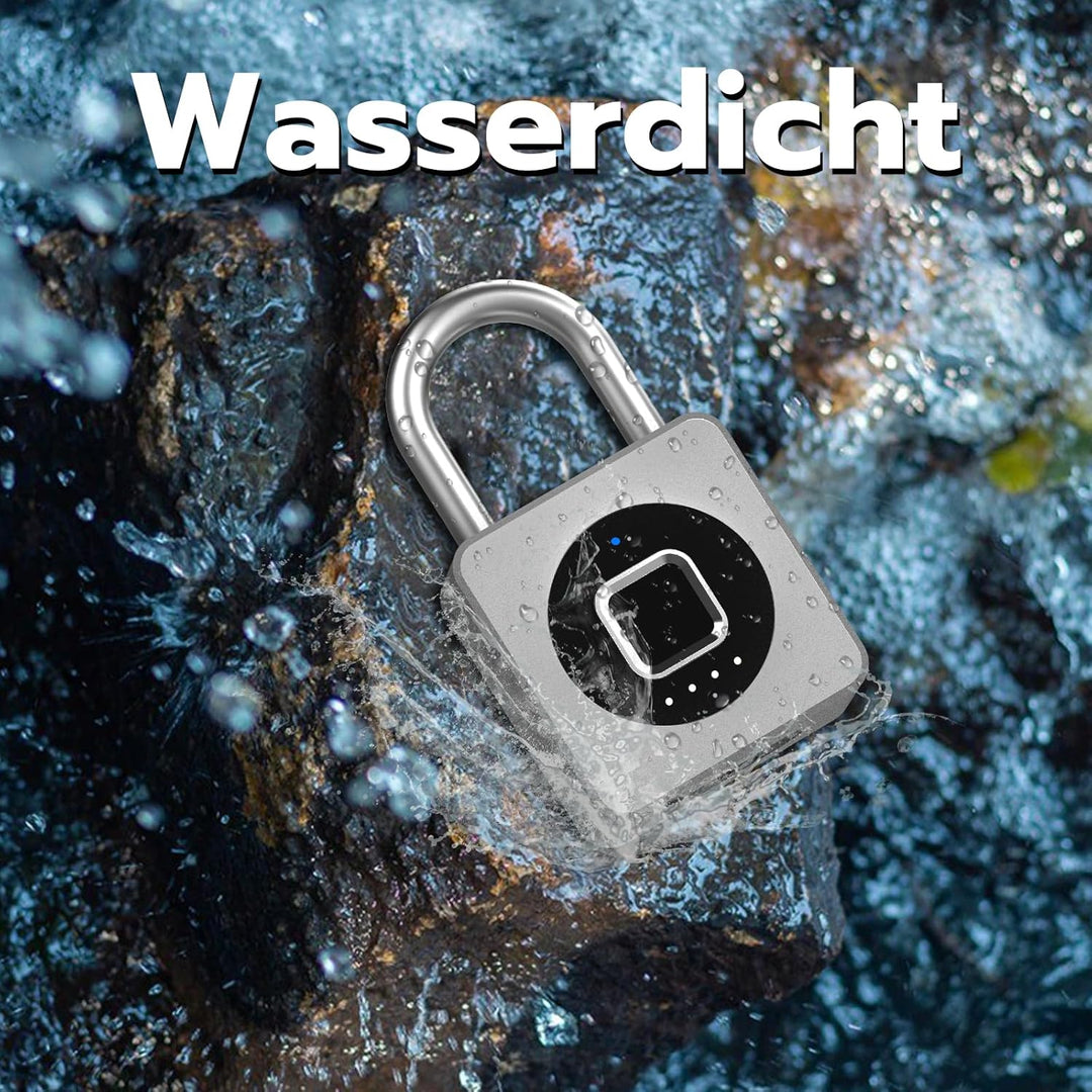 Schloss Fingerabdruck, Eseesmart Vorhängeschloss für Fitnessstudio, Bluetooth Fingerabdruck IOS Watc