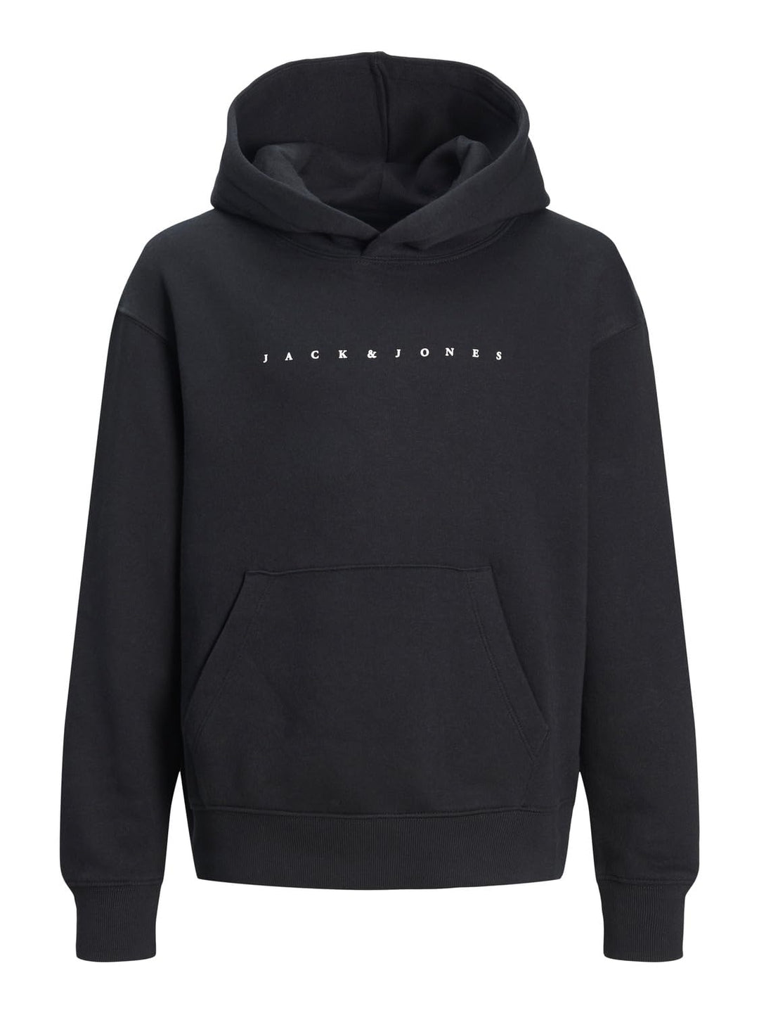 JACK & JONES Jungen Jjestar Jj Sweat Hood Noos Jnr Kapuzenpullover 164 Black/Fit:loose, 164 Black/Fi