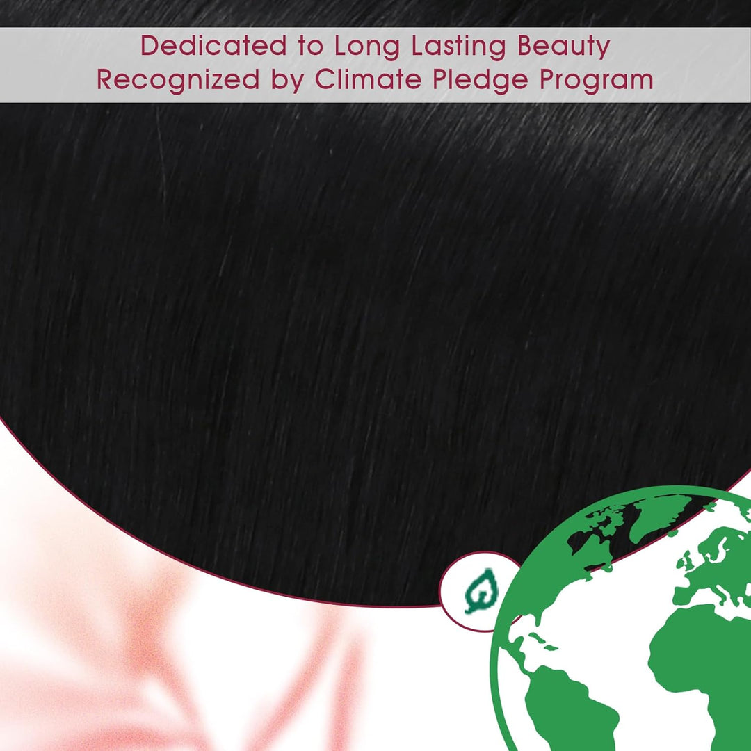 Vivien Extensions Echthaar Clip in Schwarz 30 cm Remy Echthaar Clip in Extensions Tiefschwarz Invisi