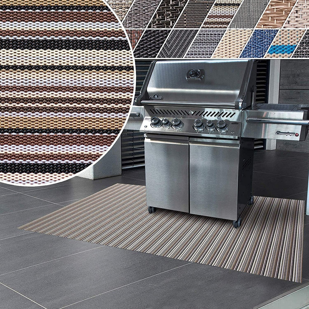 Floordirekt Grillschutzmatte | Schwer entflammbar | 2 Grössen | 5 Designs | Grillmatten zum Grillen
