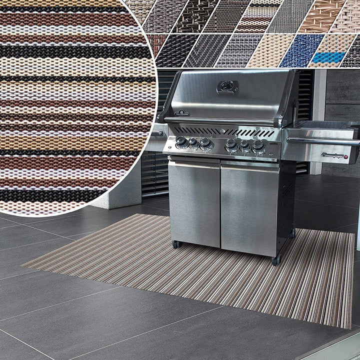 Floordirekt Grillschutzmatte | Schwer entflammbar | 2 Grössen | 5 Designs | Grillmatten zum Grillen