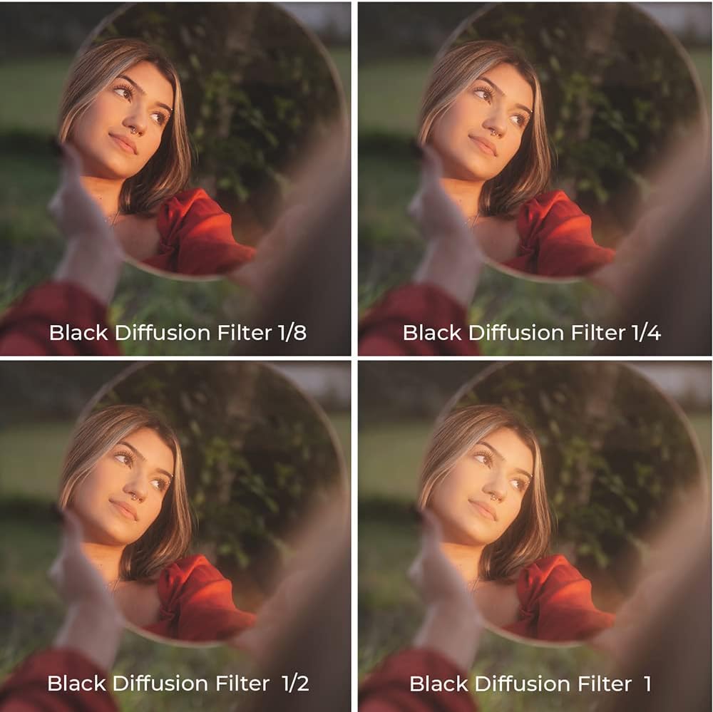 K&F Concept Nano-X Black-Mist 1/4 Filter 62mm Black Promist 1/4 Filter aus Optisches Glas mit 28-fac