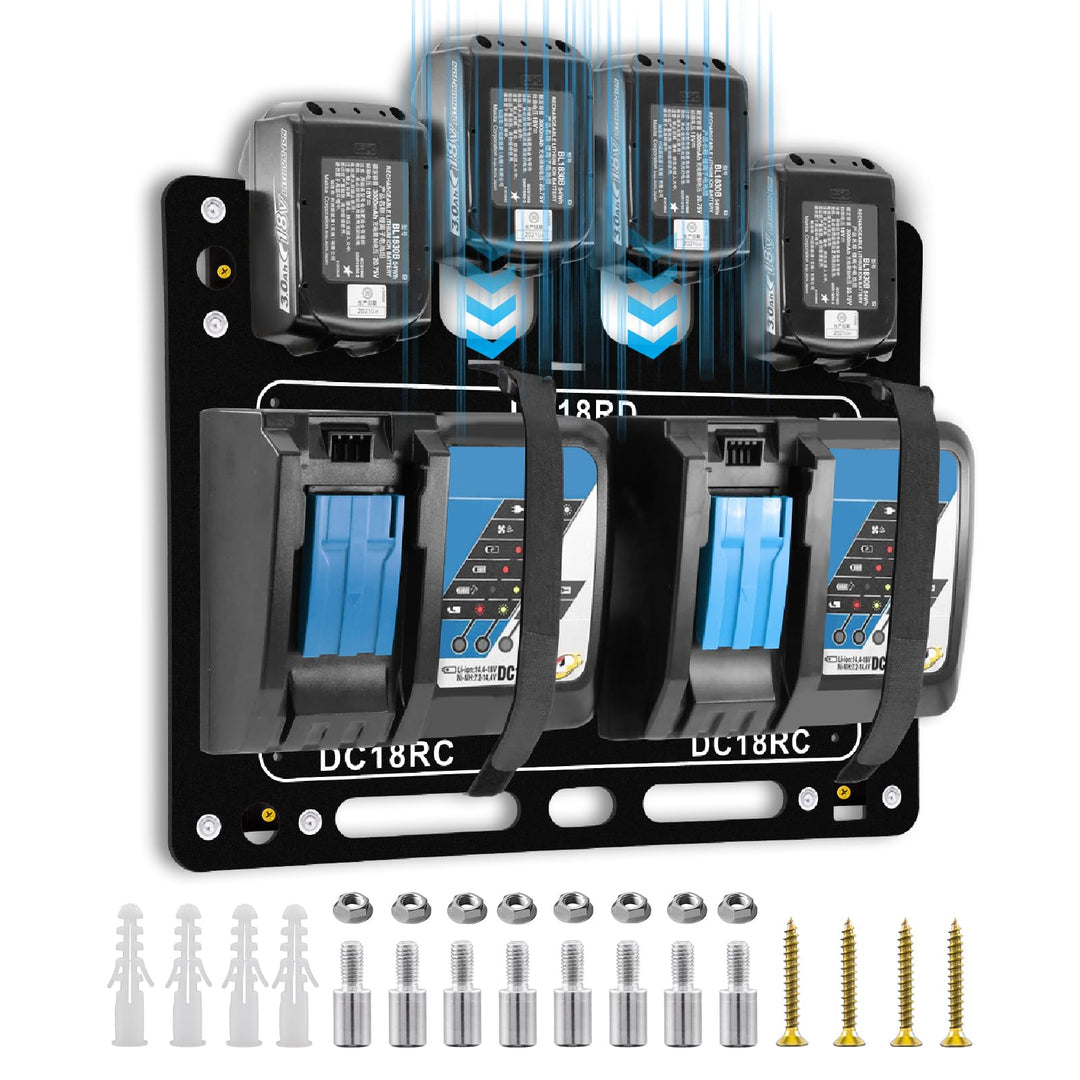 Wandhalterung für Makita,Akku Halterung für Makita DC18RC/DC18RD Ladegerät, Ladegerät Wandhalterung