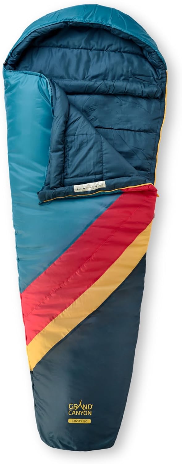 GRAND CANYON Schlafsack Kansas 190 Storm Blue, Einheitsgrösse