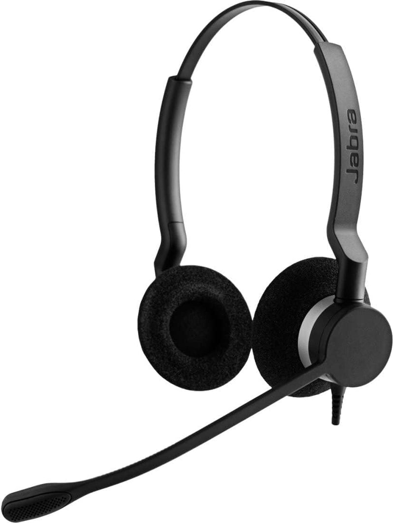 Jabra Biz 2300 QD On-Ear Stereo Headset mit Schnelltrennkupplung - Noise Cancelling Kabel-Kopfhörer