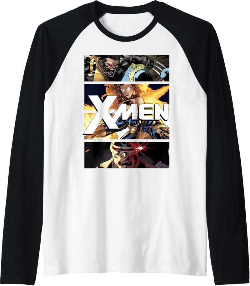 Marvel X-Men Four Panel Portraits Raglan