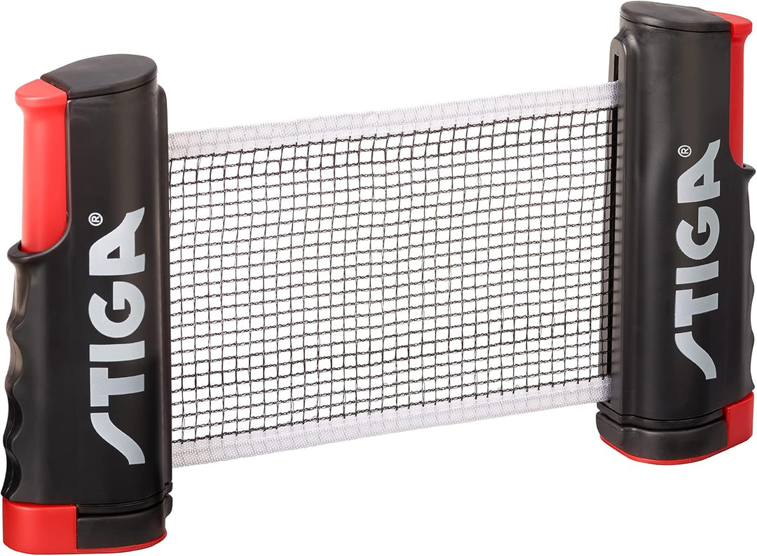 STIGA Set Seasons Anywhere Tischtennisset: 4 Schläger, 8 Bälle und Universal Rollnetz, für den Indoo