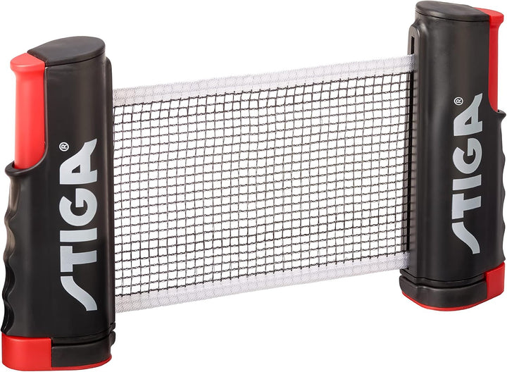 STIGA Set Seasons Anywhere Tischtennisset: 4 Schläger, 8 Bälle und Universal Rollnetz, für den Indoo