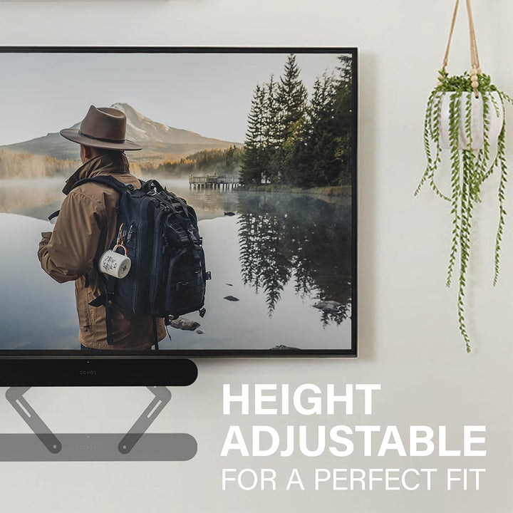 Sanus TV-Soundbar-Halterung, exklusiv kompatibel mit Sonos Ray TV-Soundbar – WSSAFM1-B2
