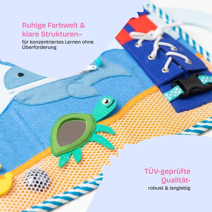 Jolly Designs – Magischer Fisch - 2 Seiten – Montessori Spielzeug ab 2 Jahren, Magischer Fisch