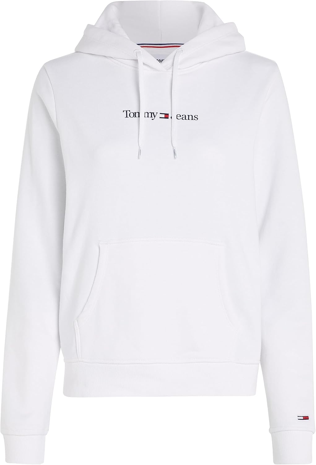 Tommy Jeans Damen Hoodies L Weiss, L Weiß