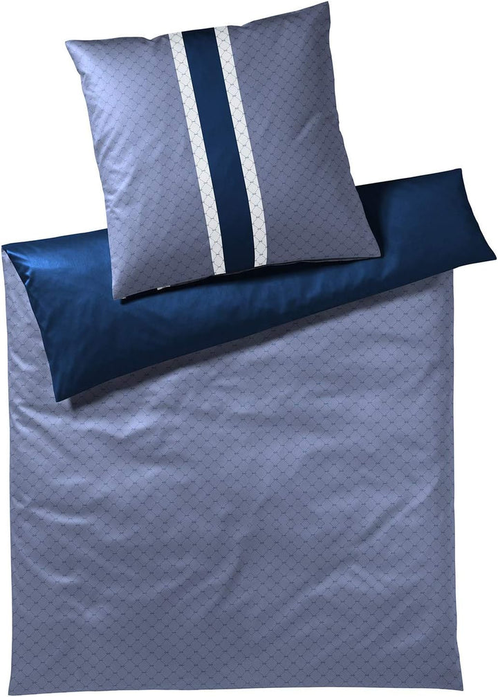 Joop! Bettwäsche Signature 4088 | 2 Deep Sea - 155 x 220 1 Bettbezug 155 x 220 cm + 1 Kissenbezug 80