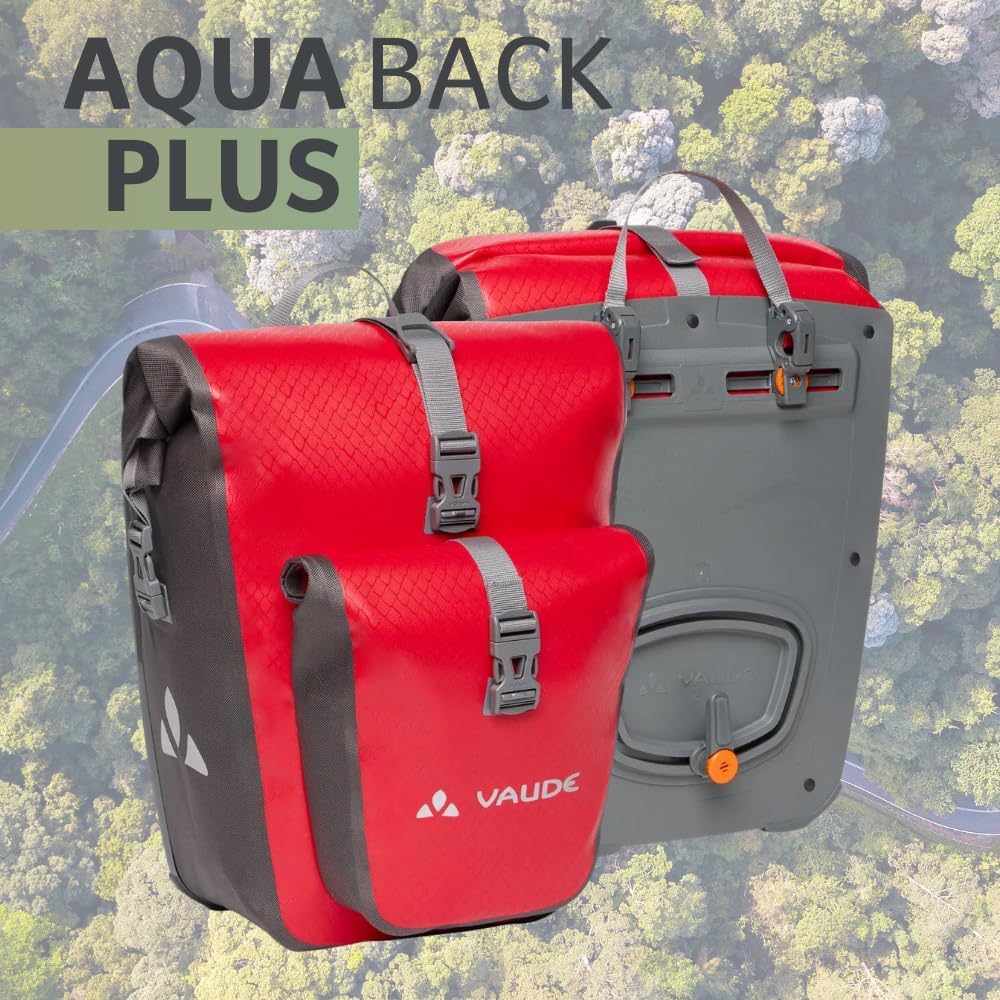 VAUDE Aqua Back Plus - Fahrradtasche - 2 Hinterradtaschen (2x24L) - wasserdicht - Made in Germany Re
