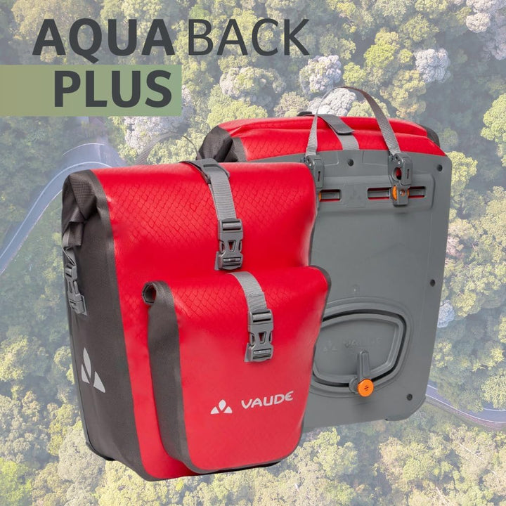 VAUDE Aqua Back Plus - Fahrradtasche - 2 Hinterradtaschen (2x24L) - wasserdicht - Made in Germany Re