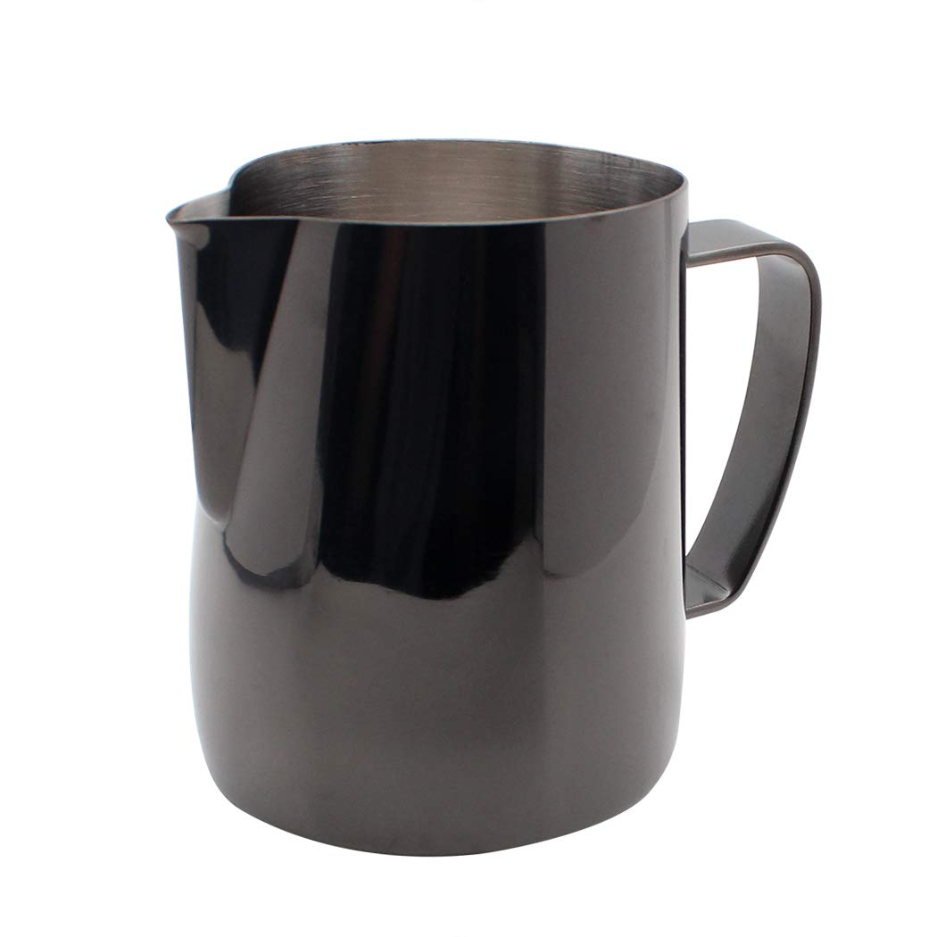 Dianoo Milchschäumkrug Aus Edelstahl Mit Titan überzogen Milchkännchen Latte Kunst Tasse Kaffee Latt