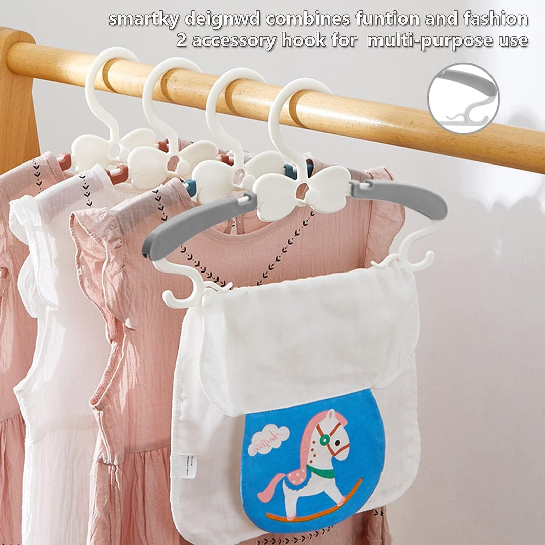 WJWSKI Kleiderbügel Kinder，50 Stück 29-37CM Mitwachsende Kinderkleiderbügel Stapelbare Baby Kleiderb