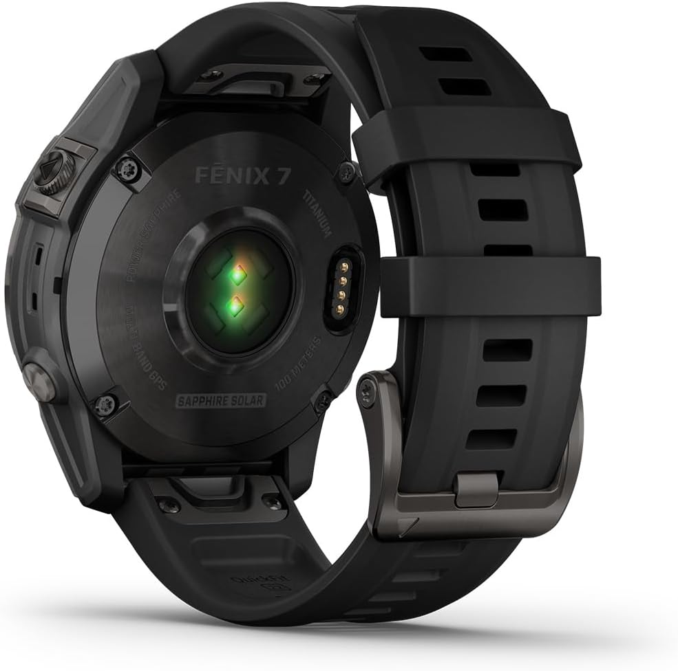 Garmin Fenix 7 Sapphire Solar 47mm, Slate Grey/Black (010-02540-21) Schwarz Taille unique, Schwarz T
