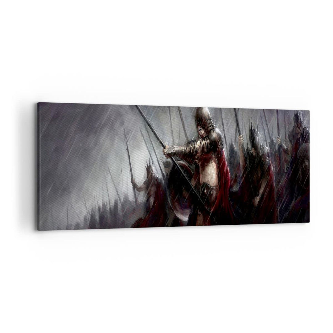 Wandbilder Dekoration Wohnzimmer ritter kampf feld Panorama Bilder auf Leinwand 120x50cm Leinwandbil