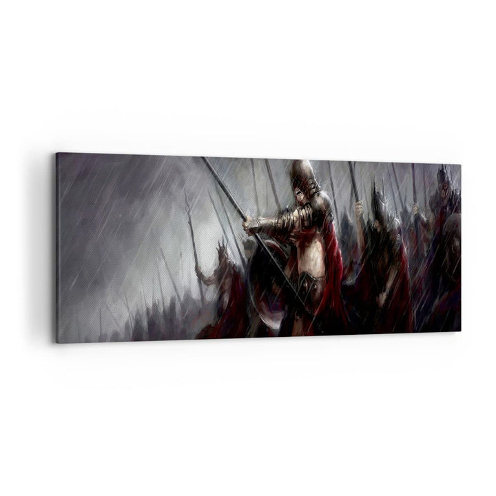 Wandbilder Dekoration Wohnzimmer ritter kampf feld Panorama Bilder auf Leinwand 120x50cm Leinwandbil