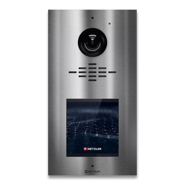 Metzler VDM10 2.0 modulare Video Türsprechanlage Edelstahl - LAN POE - Türklingel mit HD-Kamera, 1-5