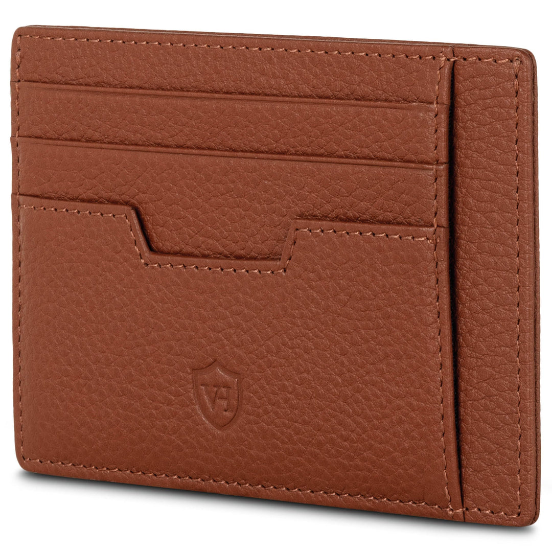 VON HEESEN® Echtleder RFID Kartenetui aus Nappa-Leder - 9 Fächer - Querformat Kreditkartenetui für D