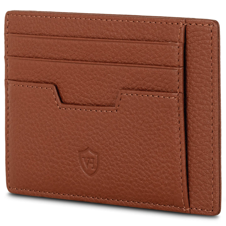 VON HEESEN® Echtleder RFID Kartenetui aus Nappa-Leder - 9 Fächer - Querformat Kreditkartenetui für D
