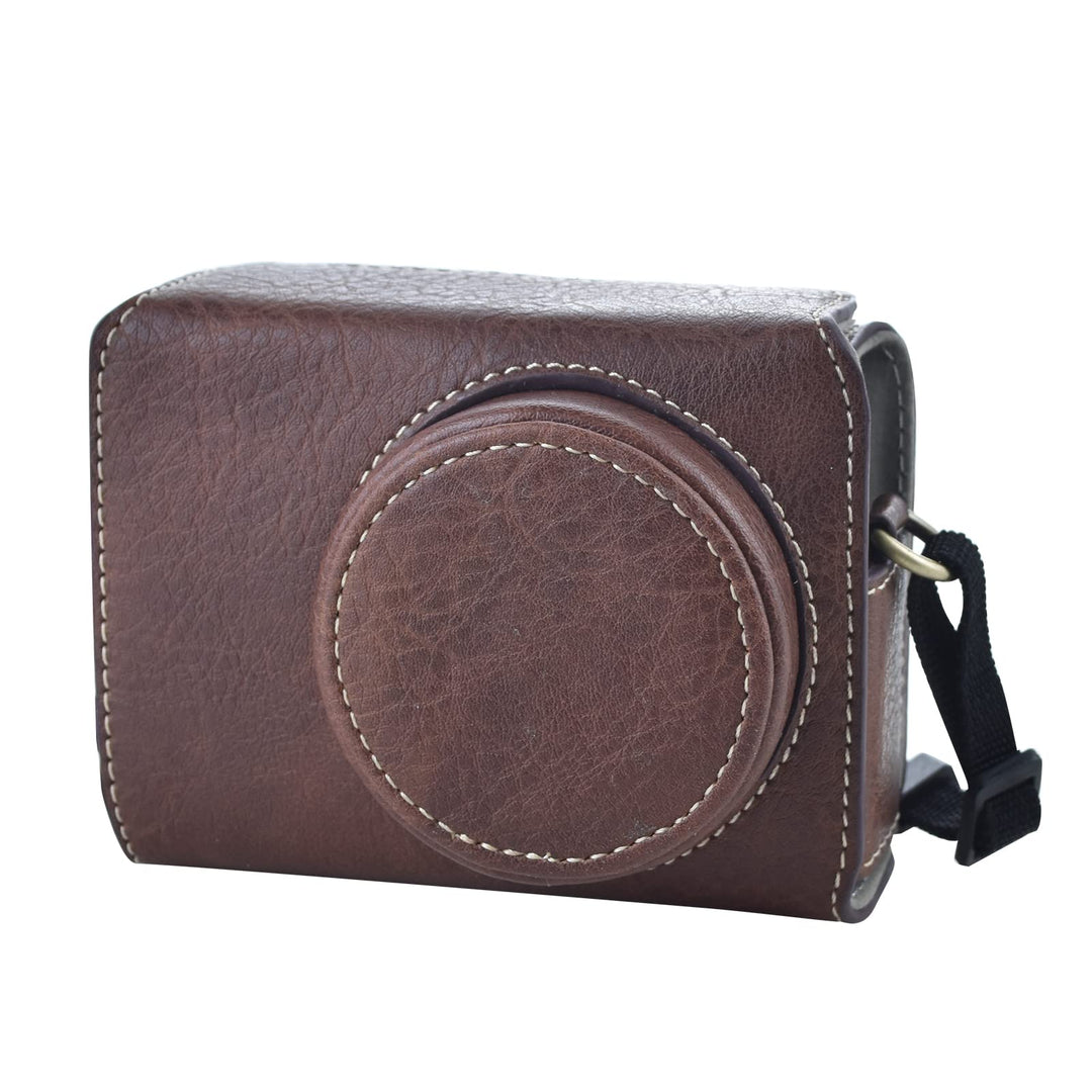 Rieibi Ricoh GR III/GR IIIx Tasche – Vintage PU Leder Kameratasche für Ricoh GR IIIx GR III GRIII GR