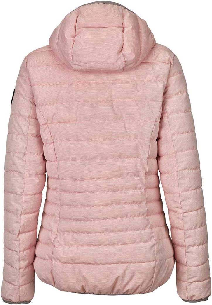 G.I.G.A. DX Damen Uyaka Stripe Casual Funktionsjacke In Daunenoptik Mit Abzippbarer Kapuze 34 Rot (m