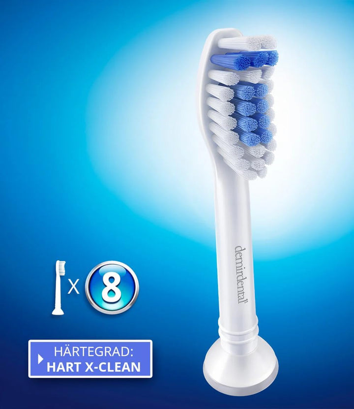 8er demirdental Ersatzbürsten passend für Philips Sonicare, Harte Aufsätze & Aufsteckbürsten, harte