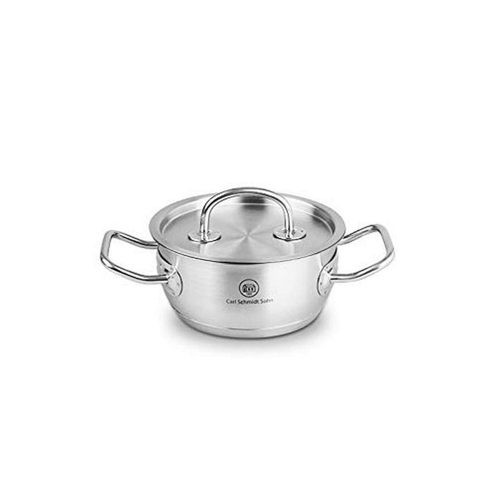 CS Kochsysteme 043117 Kochgeschirr, Edelstahl, Durchmesser 16 cm, silber, 18 x 18,3 x 14,4 cm 18 x 1