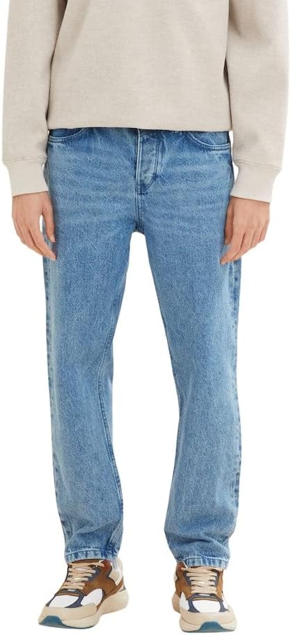 TOM TAILOR Denim Herren Loose Fit Jeans 29W / 32L 10118 - Used Light Stone Blue Denim, 29W / 32L 101