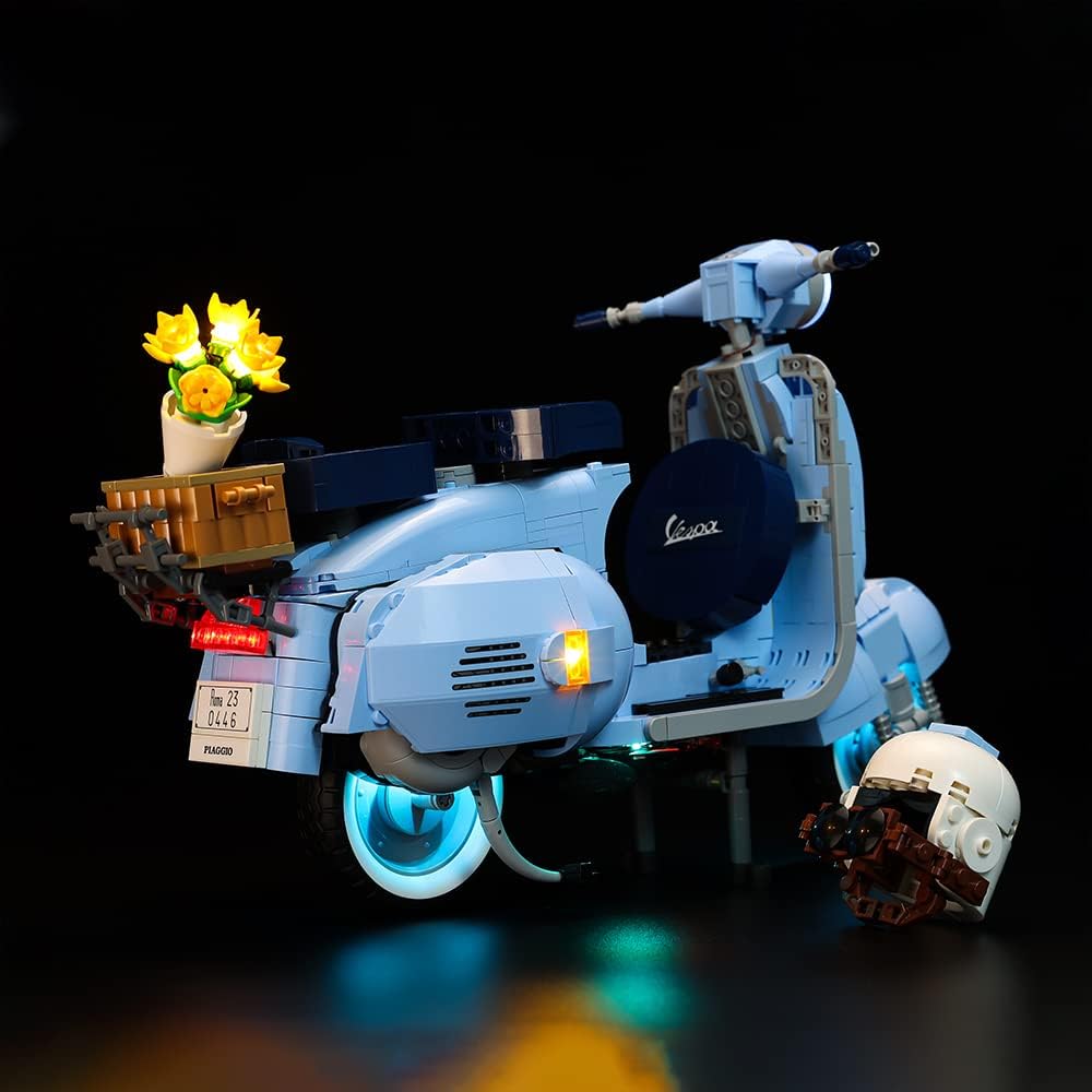 Kyglaring Led Licht Kompatibel mit Lego Vespa 125 10298 Bausteine, Fernbedienungs Beleuchtungszubehö